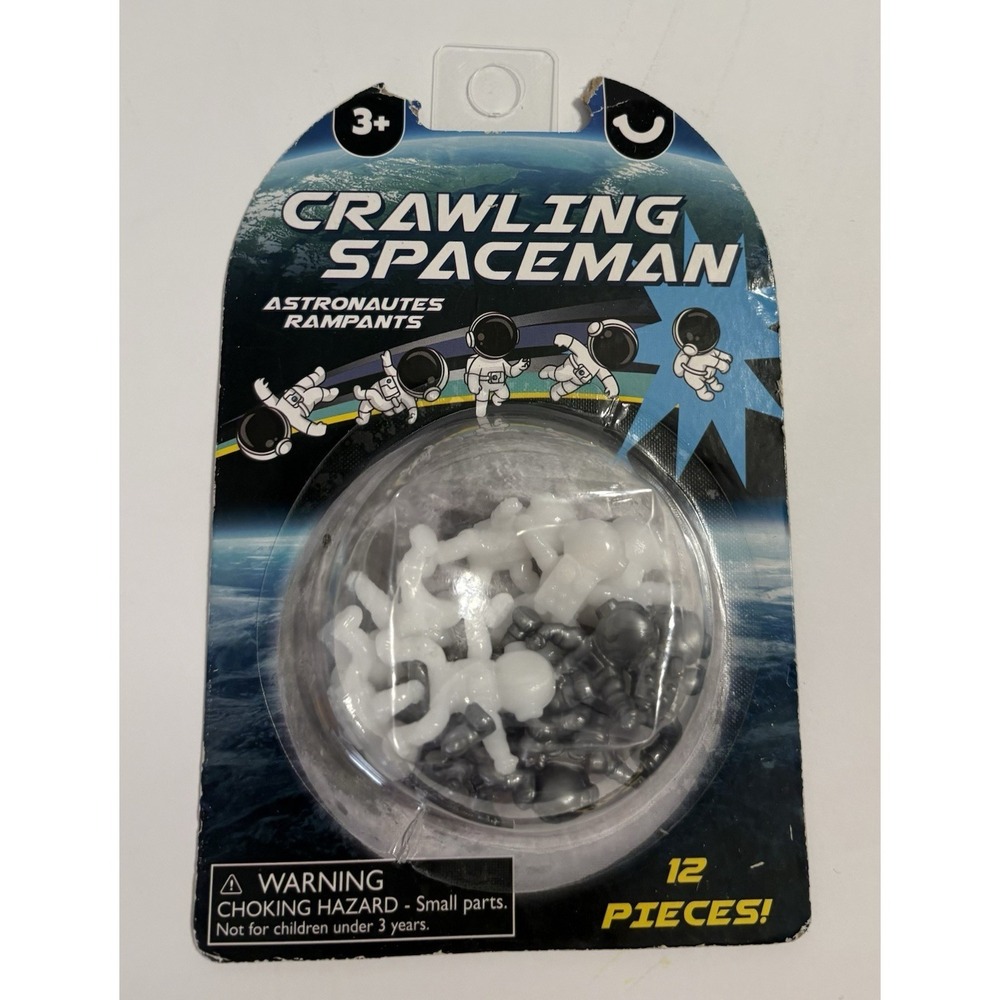 12-Piece Climbing Space Man Toys Set Sticky Wall Climb - Rare! Tik-Tok NEW